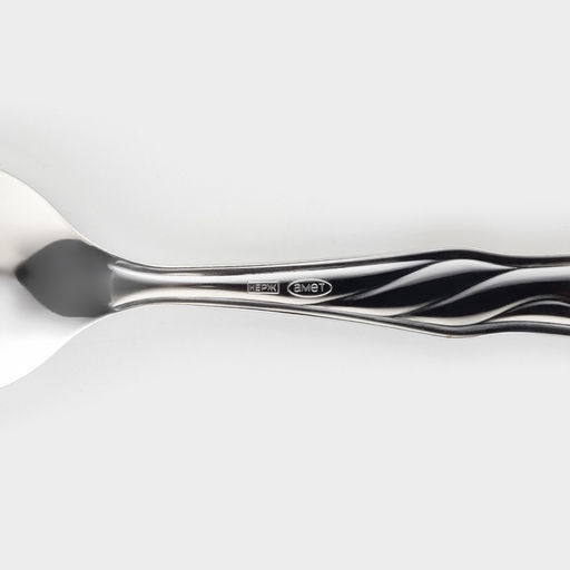 Цена за 10 шт. Ложка столовая «Лёвушка», h=16 см, толщина 1.2 мм, цвет серебряный