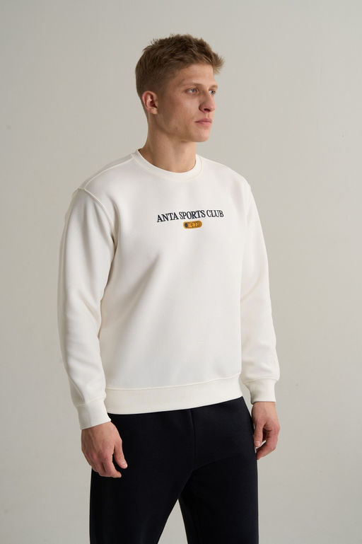 Свитшот Серо-белый ANTA SPORTS CLUB Sweatshirt  фото 2