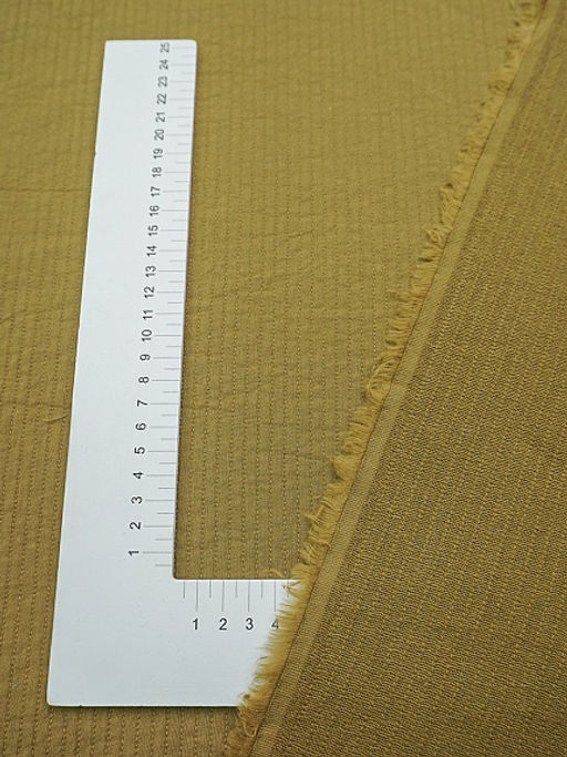Муслин двухслойный стеганый с эф.жатости цв.Оливково-коричневый, ш.1.4м, хлопок-100%, 200гр/м.кв