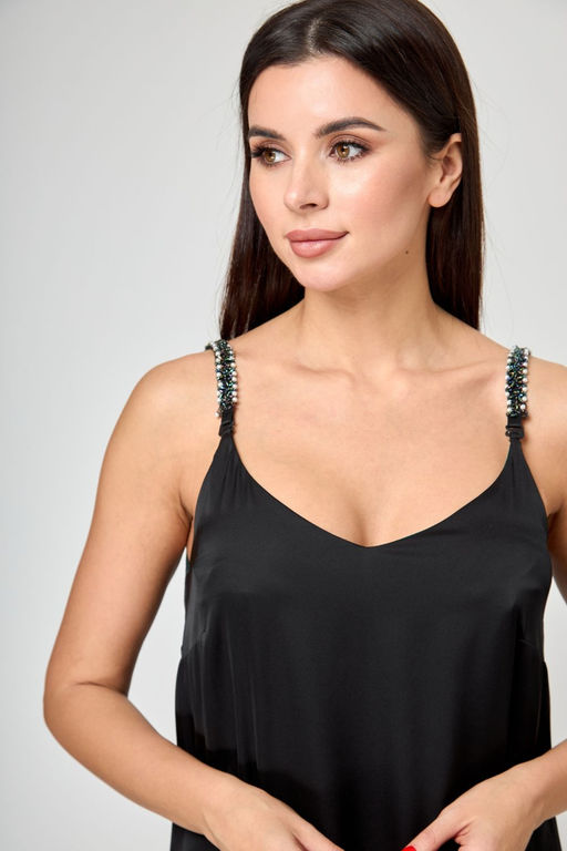 Платье ANELLI 1180 черно-зеленое-двухстороннее  фото 3