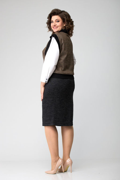 Костюм Nadin N 2062 черный/капучино  фото 3