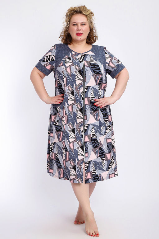 Халат 004 домашний на молнии