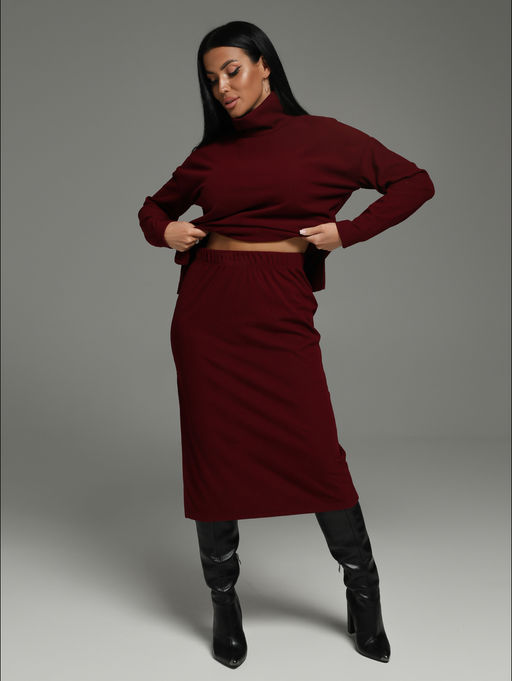 Кортни костюм с юбкой женский (черный) - Lovetex фото 47