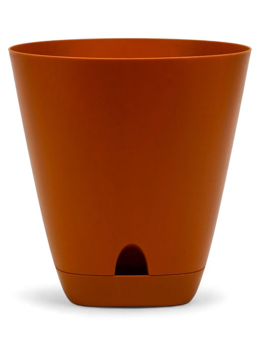 Горшок для цветов Гранд, 4 л, d=19 см, h=20 см, пластиковый, с прикорневым поливом, коричневый - Simaland фото 2