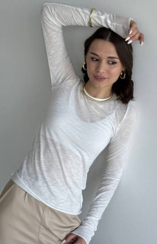 лонгслив паутинка  , ХЛОПОК С ЛАЙКРОЙ - Knitka wear фото 28