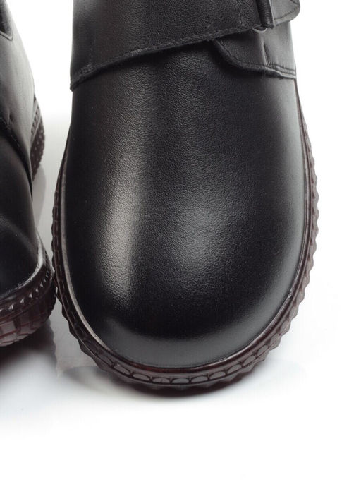 5909 BLACK Полуботинки женские (натуральная кожа)