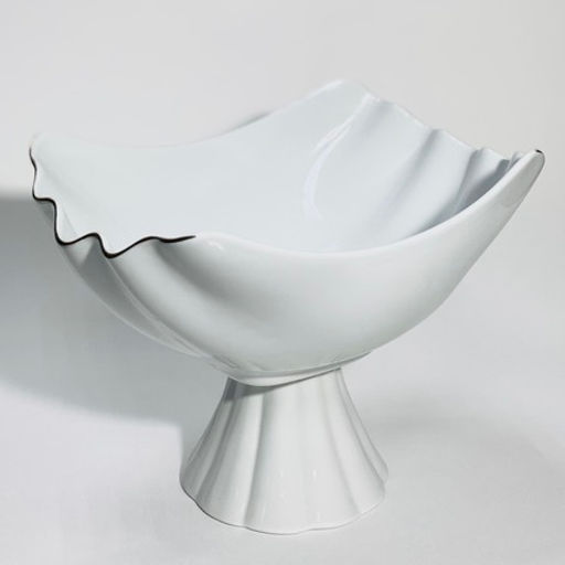 90024-140M Фруктовница на ножке керамика LR (х8)