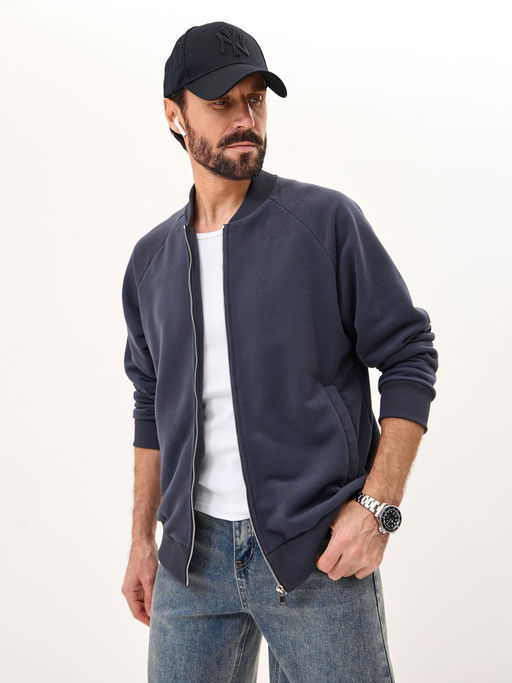 Толстовка мужская 25134-530 футер графитовый