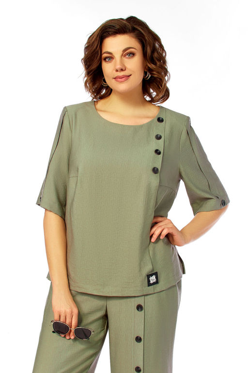 Костюм Olga Style С1022 хаки  фото 4