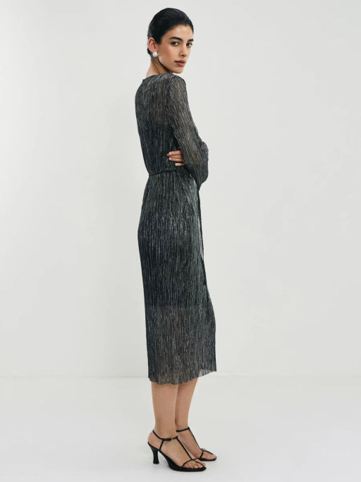 Платье миди с люрексом / Zarina