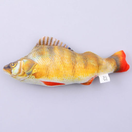 Игрушка для кошек с мятой Окунь из текстиля, 20 см - Пушистое счастье фото 4