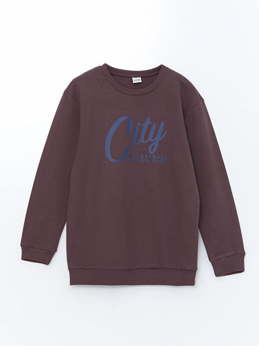 Bisiklet Yaka Erkek ?ocuk Sweatshirt