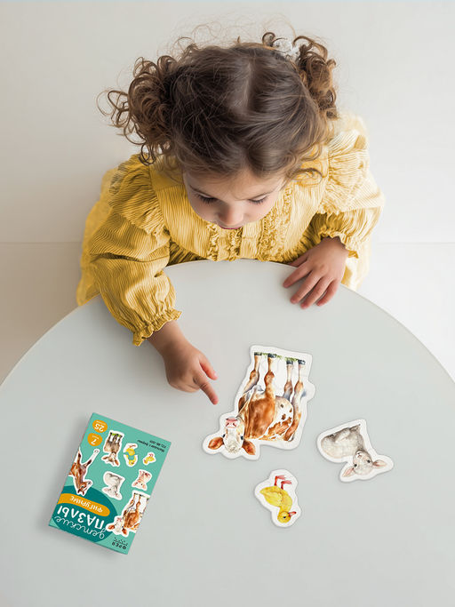 ФРЕЯ PZL-BК-009 Пазлы для малышей Малыши с фермы 25 элемент