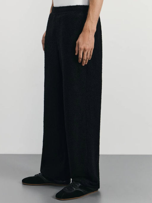 Брюки relax fit из фактурной ткани / Zarina