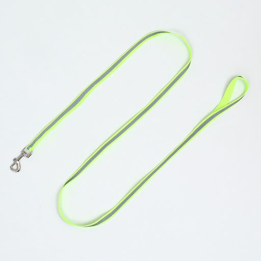 Комплект для кошек светоотражающий,ширина 1 см,шлейка 21-35 см,поводок 120 см, зелёный - Пижон фото 7