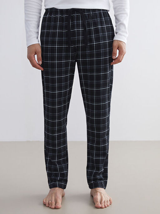 Standart Kal?p Ekose Erkek Pijama Alt