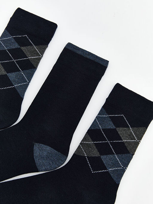 Baklava Desenli Erkek Soket ?orap 5li