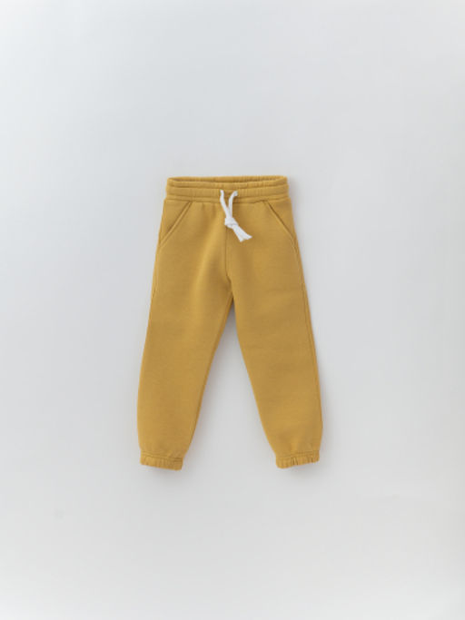 Брюки трикотажные утепленные, желтый - Lesi kids фото 6