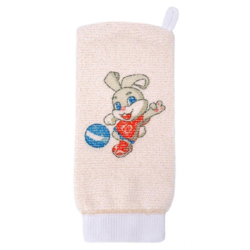 Мочалка детская рукавица из хлопка с рисунком 16333 - Vival фото 3