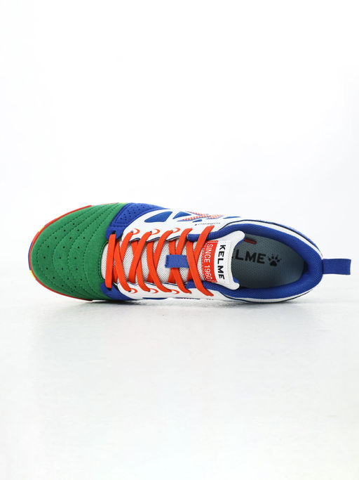Футзалки KELME Mens Soccer Shoes (IN) (White/Green)