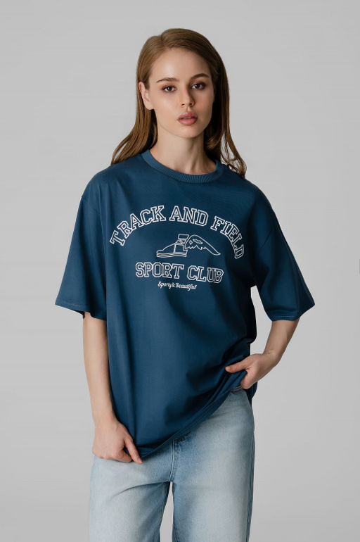 Арт. 3188 Футболка женская оверсайз 42-48 (4 шт) Цвет:изумрудный - Калинка фото 21