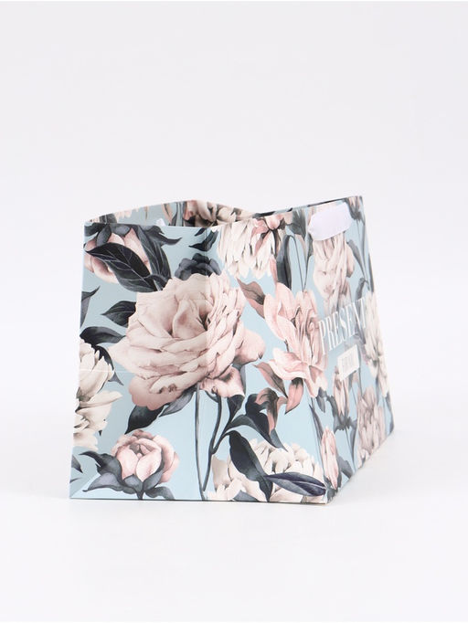 Цена за 2 шт. Пакет подарочный с широким дном, упаковка, «For you», 25×19×18 см