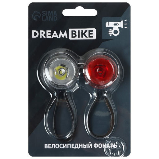 Комплект велосипедных фонарей Dream Bike JY3055D, 1 диод, 2 режима  фото 6