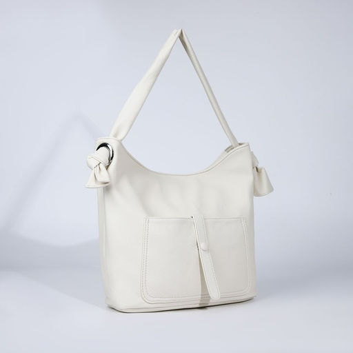 Сумка-тоут на молнии, 2 наружных кармана, цвет белый - Simaland фото 3