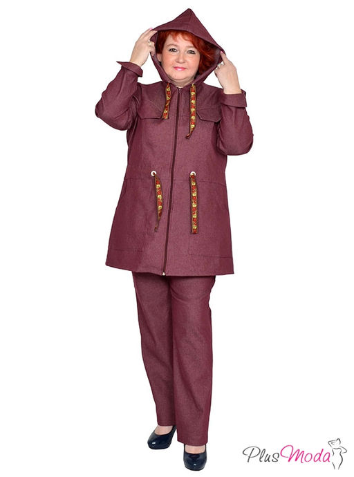 Парка Модель №1485 размеры 44-84 - Plusmoda фото 7