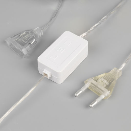 Гирлянда Нить 4.5 м с насадками Цветочные шары, IP20, прозрачная нить, 15 LED, свечение фиолетовое, 220 В - Luazon lighting фото 6