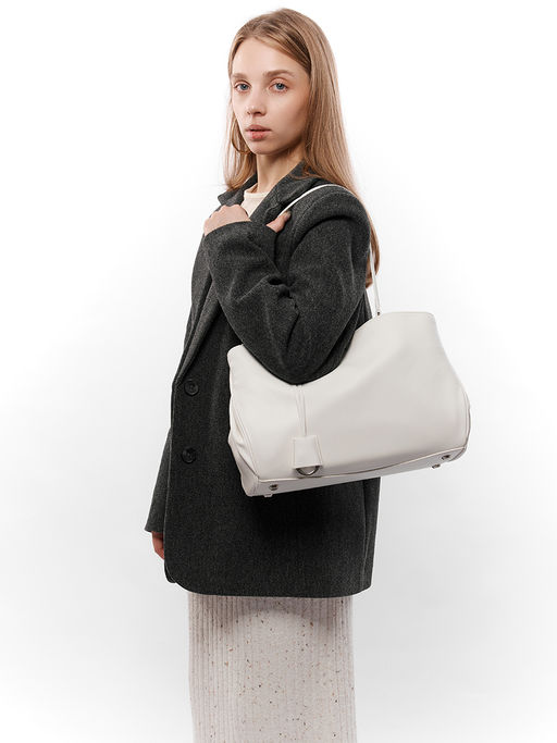 LACCOMA сумка TH1287-белый натуральная кожа  фото 3