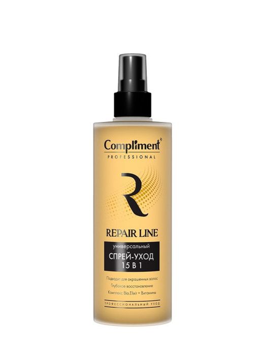 Compliment PROF Repair Line Спрей-Уход д/волос универсальный 15в1, 250мл.12 /913690