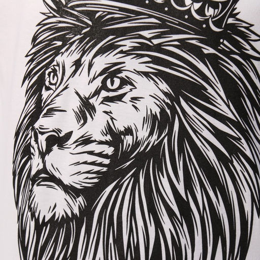 Футболка мужская KAFTAN «Лев», размер 54, хлопок 100%, белая