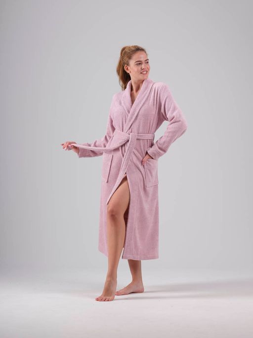 Халат махровый KARNA NORA (Лавандовый)  фото 3