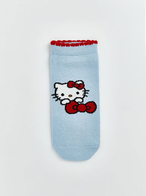 Hello Kitty Bask?l? K?z ?ocuk Patik ?orap 5li