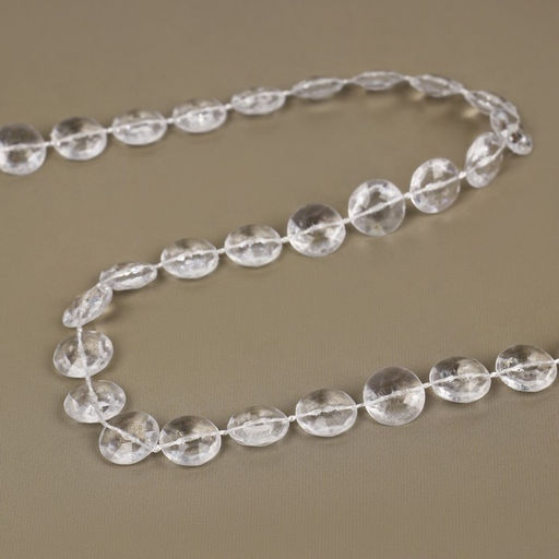 Бусы на нитях, 10 мм, 9±1 м, прозрачные