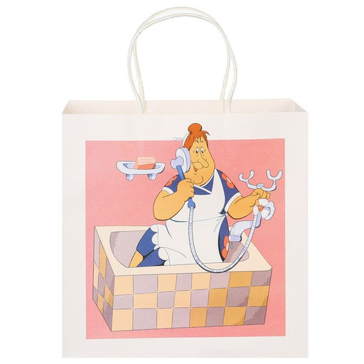 Пакет подарочный, 22×22×11 см, крафт, упаковка, Малыш и Карлсон