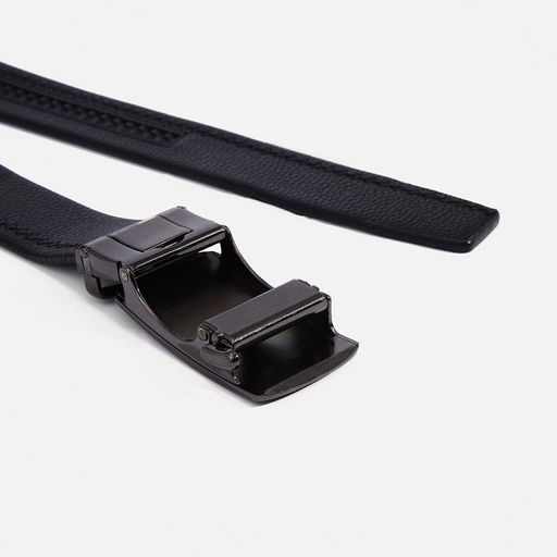 Ремень мужской, ширина 3.5 см, пряжка автомат МИКС, цвет чёрный - Simaland фото 3