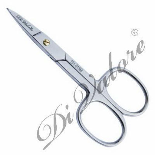 Di Valore 101-015M Ножницы маникюрные для ногтей, дл.9см,лезвия прямые БЛЕСТЯЩИЕ