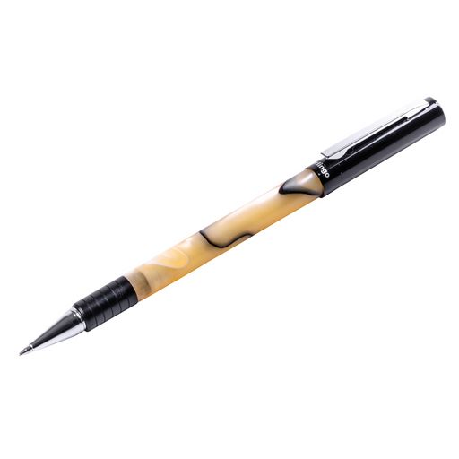 Ручка Berlingo шар. "Fantasy" синяя (CPs_70503) 0,7мм, корпус бежевый акрил с эффектом "под мрамор", подар. уп.