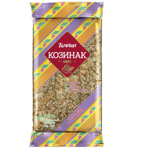 Цена за 2 шт. Козинак "Азовчанка"(МИКС арахис,кунжут,лен) 150гр/ Тимоша