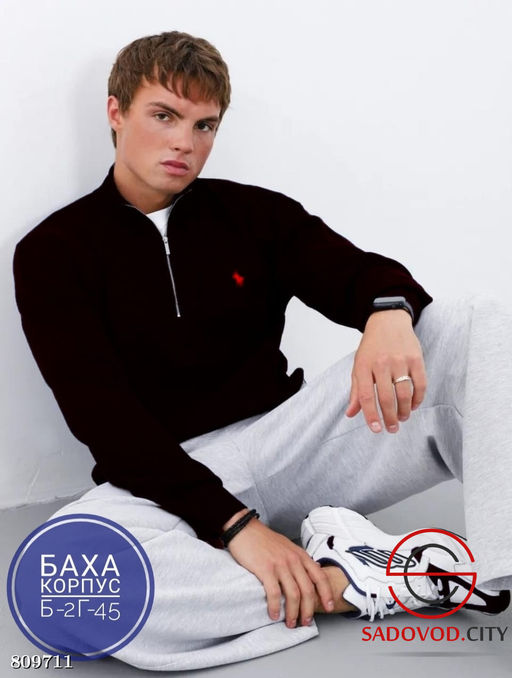 мужской свитер на замке - Bruno фото 3