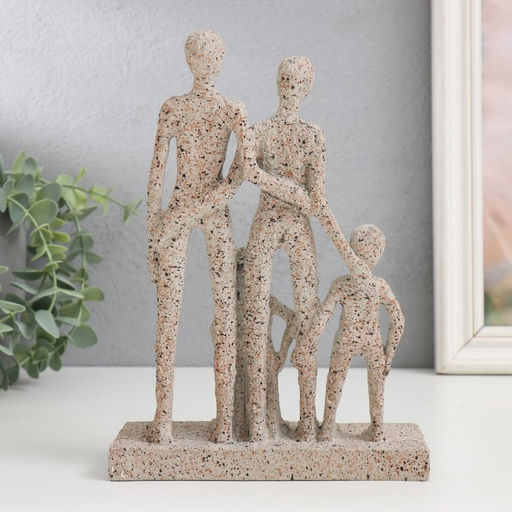 Фигурка полистоун «Песочные люди. Семья», 22×15.5×5.5 см
