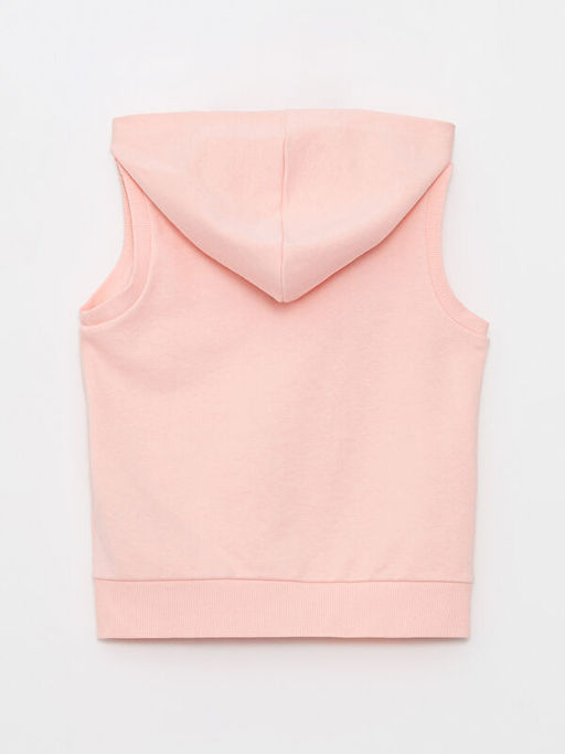 Kap??onlu Bask?l? K?z ?ocuk Fermuarl? Yelek - Waikiki фото 2