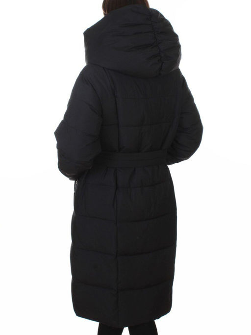 A625 BLACK Пальто зимнее женское (200 гр. био-пух)