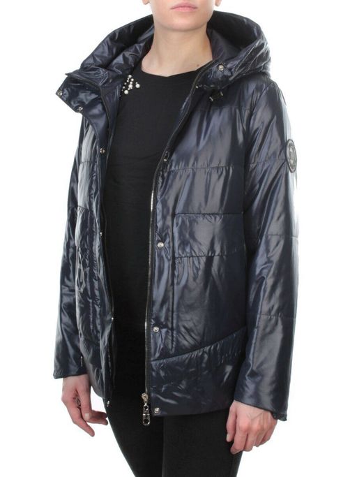 BM-909 DK. BLUE Куртка демисезонная женская COSEEMI (100 гр. синтепон) - Фабричный китай фото 7