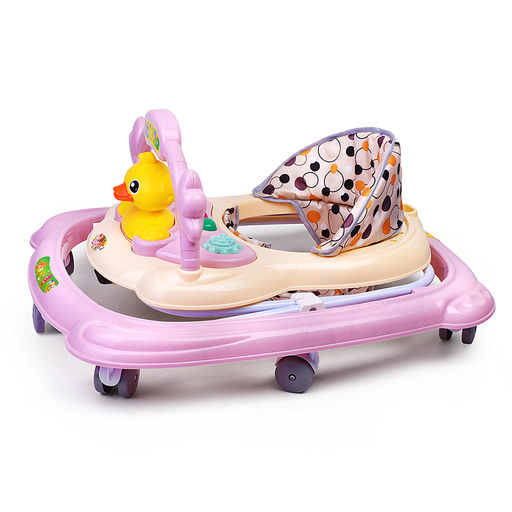 Ходунки "Хитрая уточка" (цвет розовый)