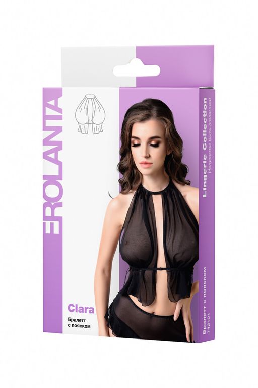 Бралетт с пояском Erolanta Clara, черный (48-52)  фото 9