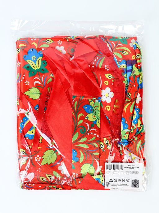 Карнавальный набор «Народная краса»: юбка р-р 40-48, воротник, повязка, цвет красный