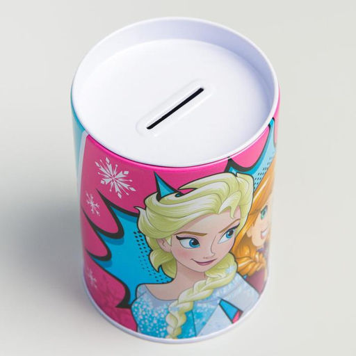 Копилка металлическая, 6.5 см × 6.5 см × 12 см «Анна и Эльза», Холодное сердце